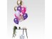 Latex balloons in purple, lilac, gold, hot pink and clear color with gold confettis print