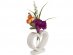 White MDF heart with glass tube for gift of table decoration