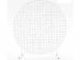 White round metallic decorative frame with plexus 200cm