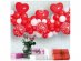 Decorative latex balloon garland for the Valentine's Day