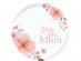 Love You Mom large paper plates 6pcs