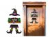 Witch Happy Halloween wooden door decoration