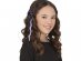 Hair clip with the witch hat and the tuft in black and purple color for Halloween