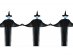 Witches with light up heads 160cm