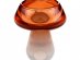 Mushroom glass candle holder 9cm