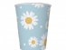 Daisies blue paper cups 6pcs