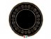 Elegant small paper plates in black color with gold foiled design 6pcs