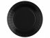 Black round small paper plates 10pcs