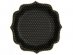 Black paper plates with gold edging and dots 10pcs