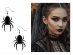 Σκουλαρίκια με τις μαύρες αράχνες για το Halloween