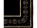 Elegant luncheon napkins in black color with gold foiled print 16pcs