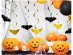 Halloween hanging swirl decorations with bats