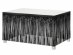 Black foil curtain for table decoration 80cm x 300cm