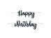 Μαύρη Γιρλάντα για Γενέθλια Happy Birthday (2,13μ)