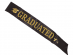 Graduated μαύρη κορδέλα με χρυσό τύπωμα