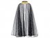 Black fabric cape with gold details for kids 3-7 years old