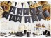 Satin ribbon in black color for decoration