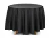 Black round shape fabric tablecloth 230cm
