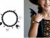 Black bracelet with Halloween charms