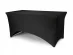 Black color elastic fabric tablecover 183cm x 76cm x 74cm