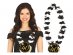 Hawaiian black and white necklace with number 40