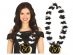 Black and white Hawaiian necklace with number 50