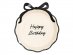 Black bow creme large papar plates 6pcs