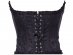 Corset with relief design in black color