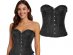 Black corset with relief design M/L