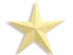 Yellow pastel color large size decorative star 60cm