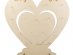 Present your sweets or favors with this stunning large wooden heart shaped stand