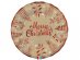 Merry Christmas kraft and red extra large paper plates 6pcs