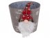 Merry Christmas gnome felt pot 16cm x 13,5cm