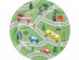 Transportation small paper plates 8pcs