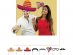 Mexican party photo booth props 8pcs