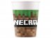 Minecraft ποτήρια χάρτινα 8τμχ