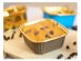 One use baking cups in square shape and brown color