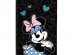 Minnie with black background A5 notebook with 60 sheets