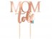Mom to be rose gold cake topper