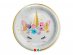 Unicorn face with gold foiled details small paper plates 8pcs