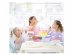 Decorative garland with paper flags for a Unicorn and Rainbow theme party