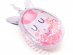Unicorn hair brush with confetti 6,5cm x 5cm
