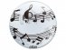 Musical notes sphere clear balloon 50cm