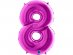 Μωβ Μπαλόνι Supershape Αριθμός - Νούμερο 8 (100εκ)