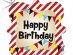 Τσίρκο Για Γενέθλια Happy Birthday Ολογραφικό Τύπωμα Μπαλόνι Foil