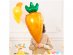 Large foil balloon in the shape of a carrot for an Easter theme party decoration