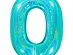 Μέντα Με Ολογραφικό Τύπωμα Μπαλόνι Supershape Αριθμός-Νούμερο 0 (100εκ)