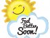 Feel Better Soon - Περαστικά Μπαλόνι Supershape Ήλιος Με Συννεφάκι