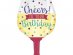 Ποτήρι Κρασιού Cheers To Your Birthday Μπαλόνι Supershape