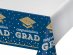 Blue and gold congratulations grad tablecover